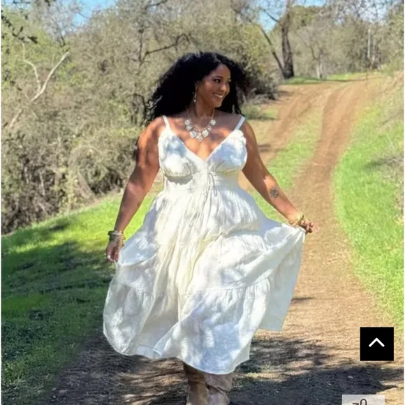 Torrid FESTI Tiered Midi Dress - Picture 3 of 8